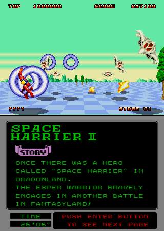 Space Harrier II screenshot 4 for Sega Mega Drive